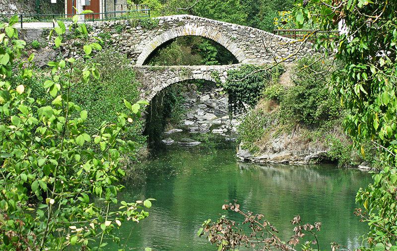 A beautiful bridge of Molini di Triora