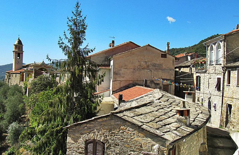 A beautiful view of the houses in Molini di Triora