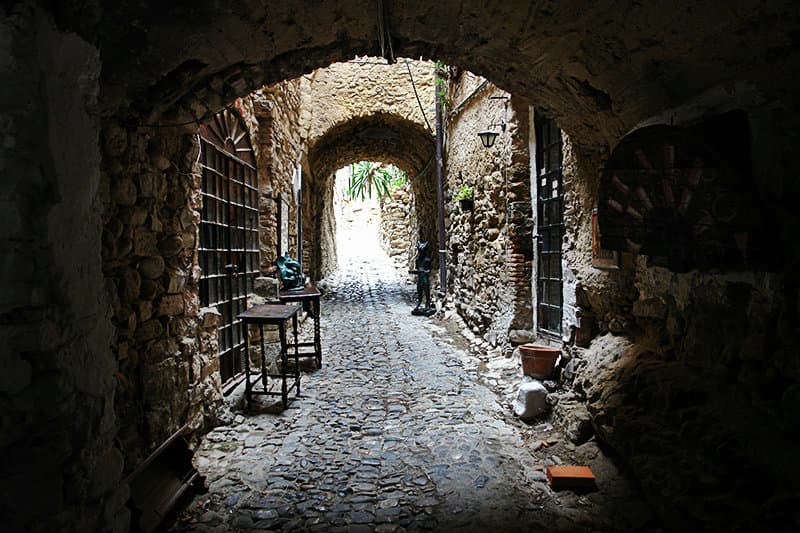 Medieval street of Bussana Vecchia