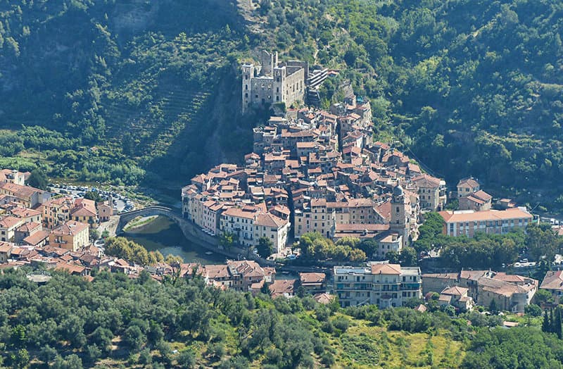 A view of a beautiful holiday resort Dolceacqua