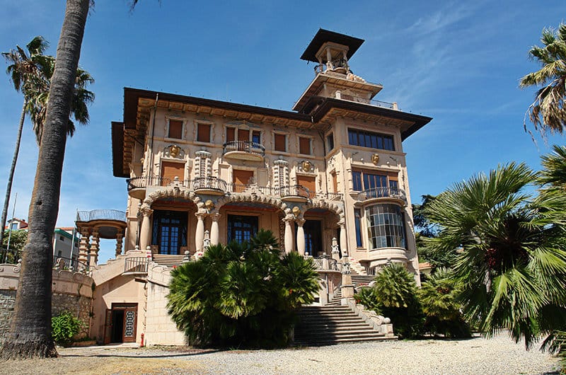 The clown museum Villa Grock in Imperia on a sunny day