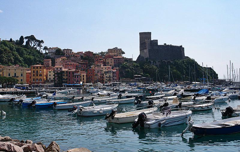 The beautiful port of Lerici in Liguria