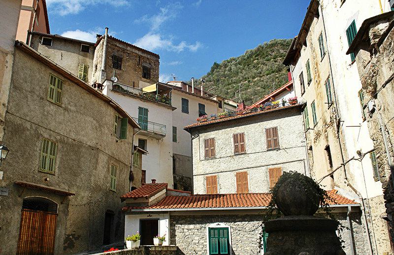 A beloved city center of Pigna in Liguria