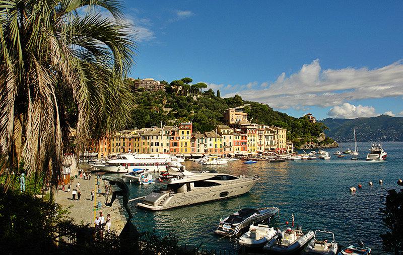 Picturesque view of the holiday destination of Portofino