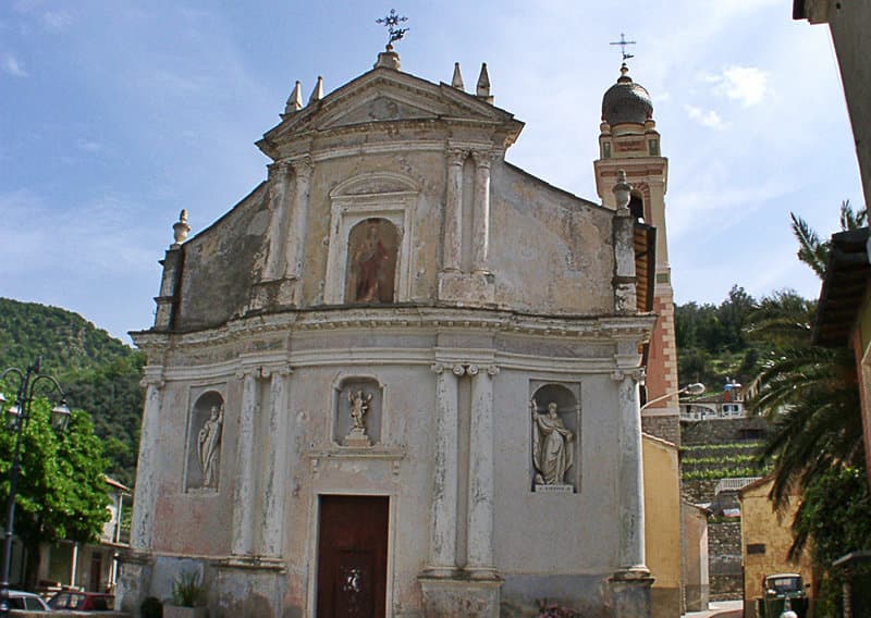 The church of Santo Stefano in Chiusanico