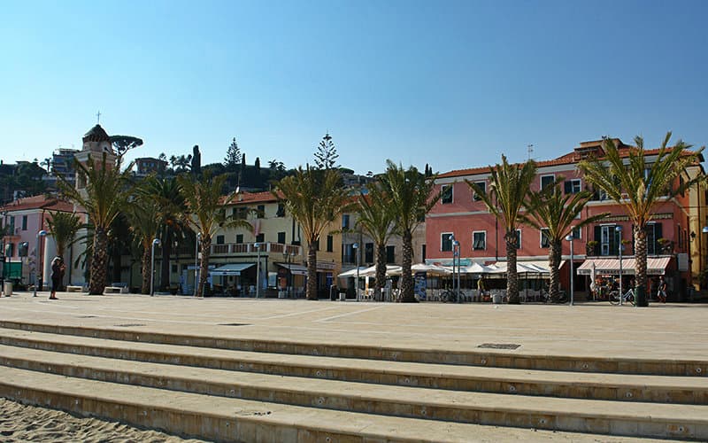 The famous square of Tizziano Chierotti in Arma di Taggia