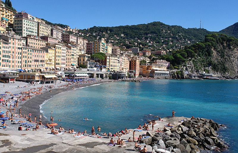 A wonderful view of Camogli in Liguria