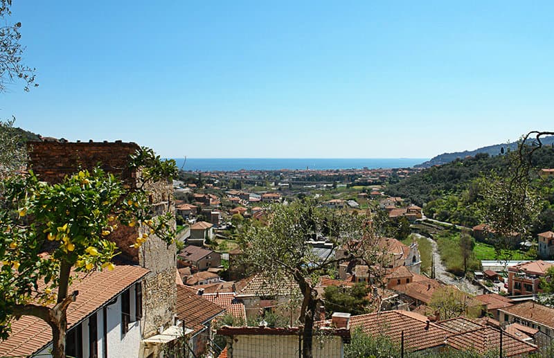 A view of a beautiful village of Diano San Pietro