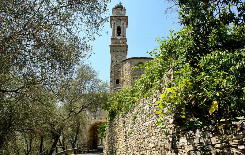 A view of a tower in Dolcedo