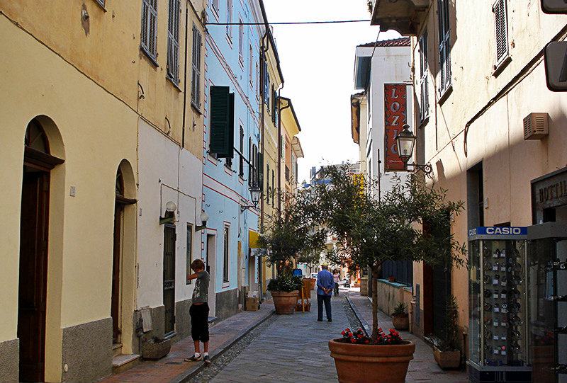 A romantic street in Ospedaletti