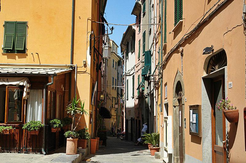 A romantic street in Portovenere, Liguria
