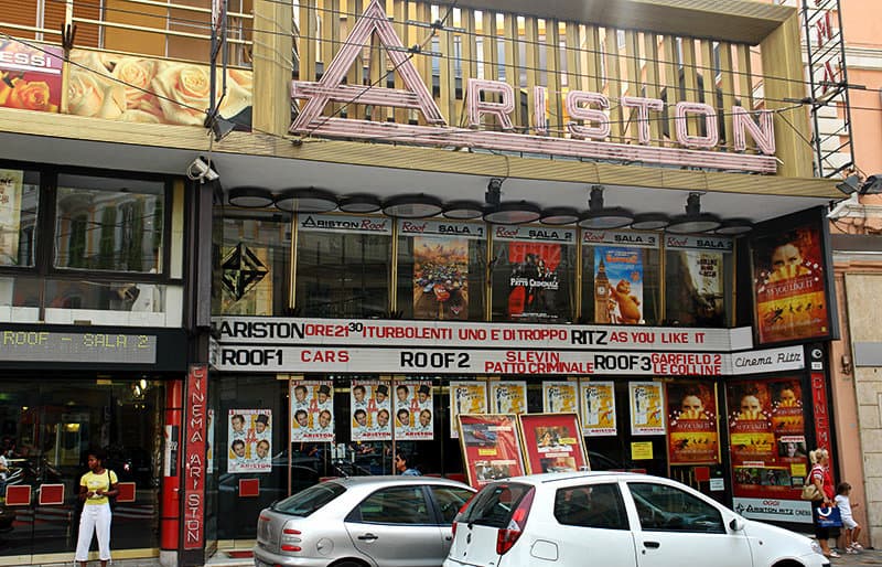 Ariston Theater in Sanremo, a place where Sanremo Music Festival is being held