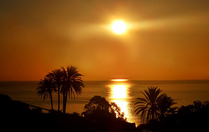 A sunset in Sanremo