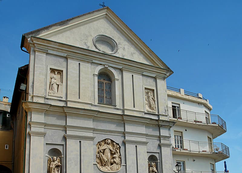 A church in Santo Stefano al Mare