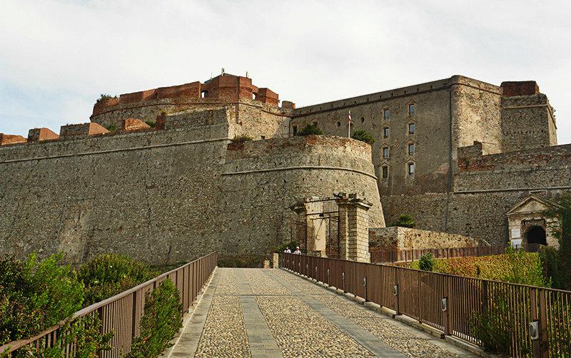 A view of Castello Priamar in Savona