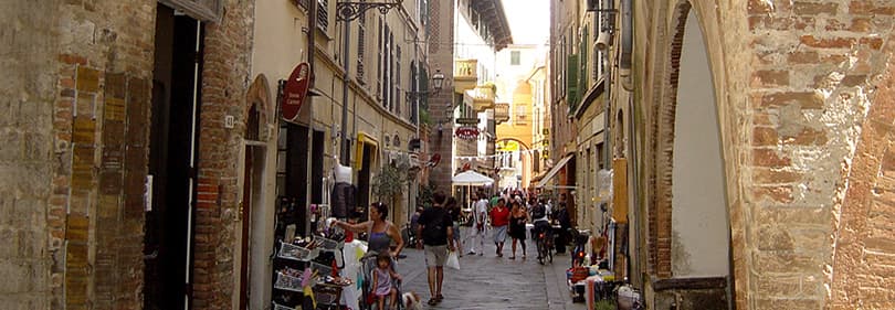 Old town of Albenga in Liguria