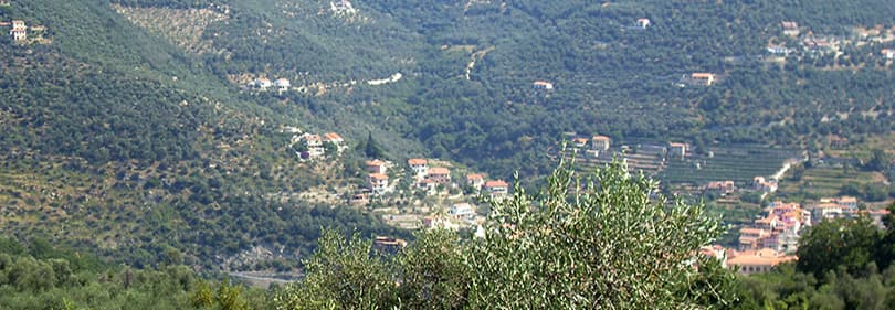 View of Garessio in Liguria