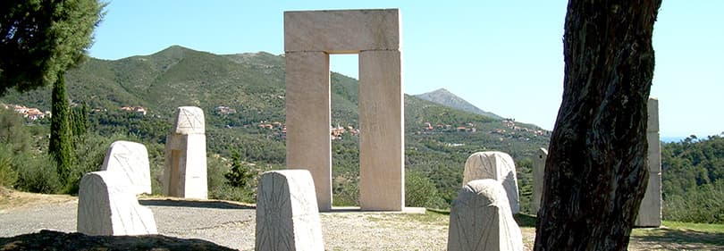 Stone sculptures in Arroscia Valley
