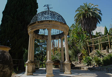 Botanical garden at Hanbury Villa